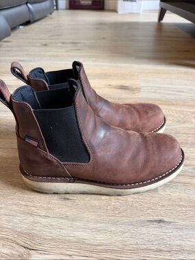 Danner Brown Leather Chelsea Work Boots